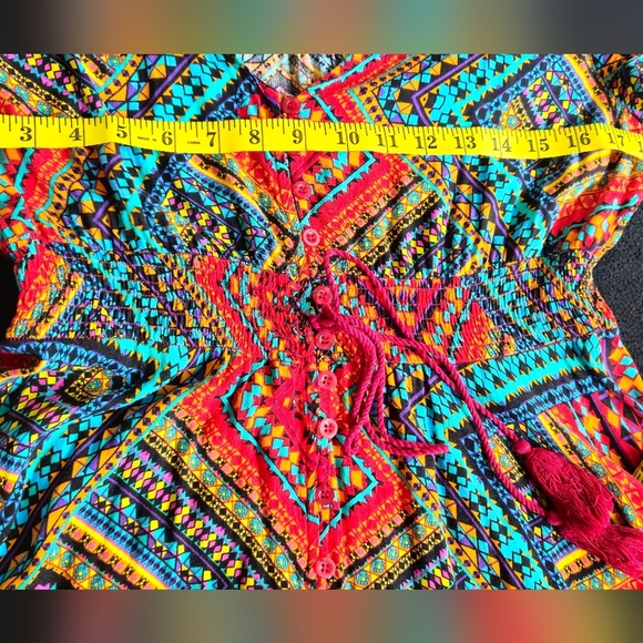 **BLACK FRIDAY SALE**SHEIN Multi-Color V-Neck Maxi Dress - Picture 7 of 8